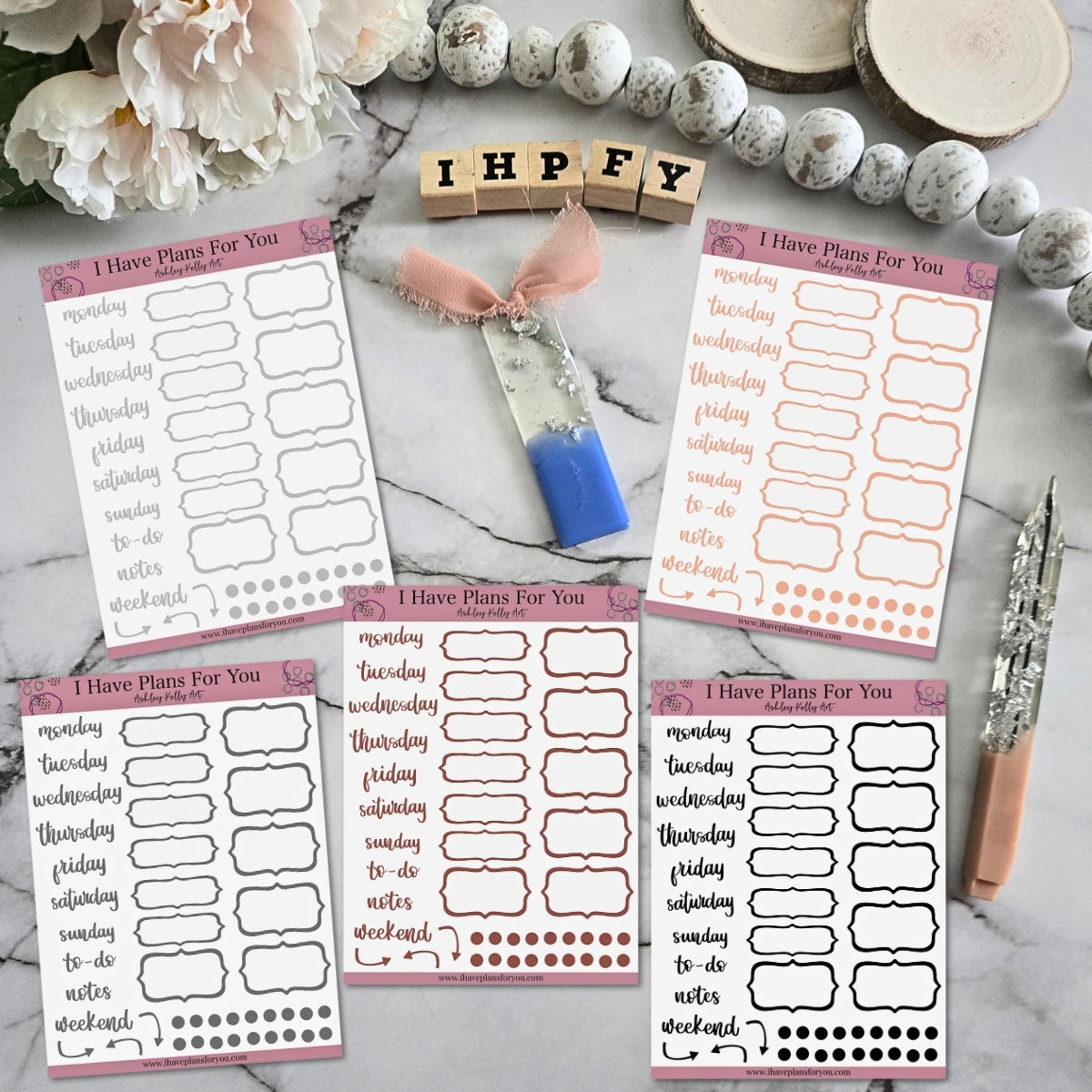 Flourish & Function Stickers - Neutral