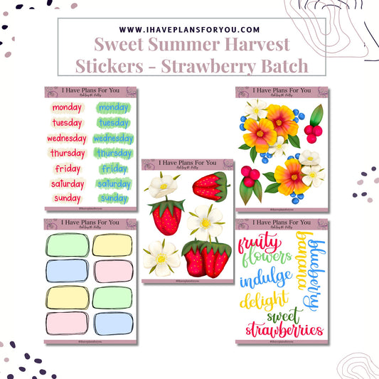 Sweet Summer Harvest Sticker Set
