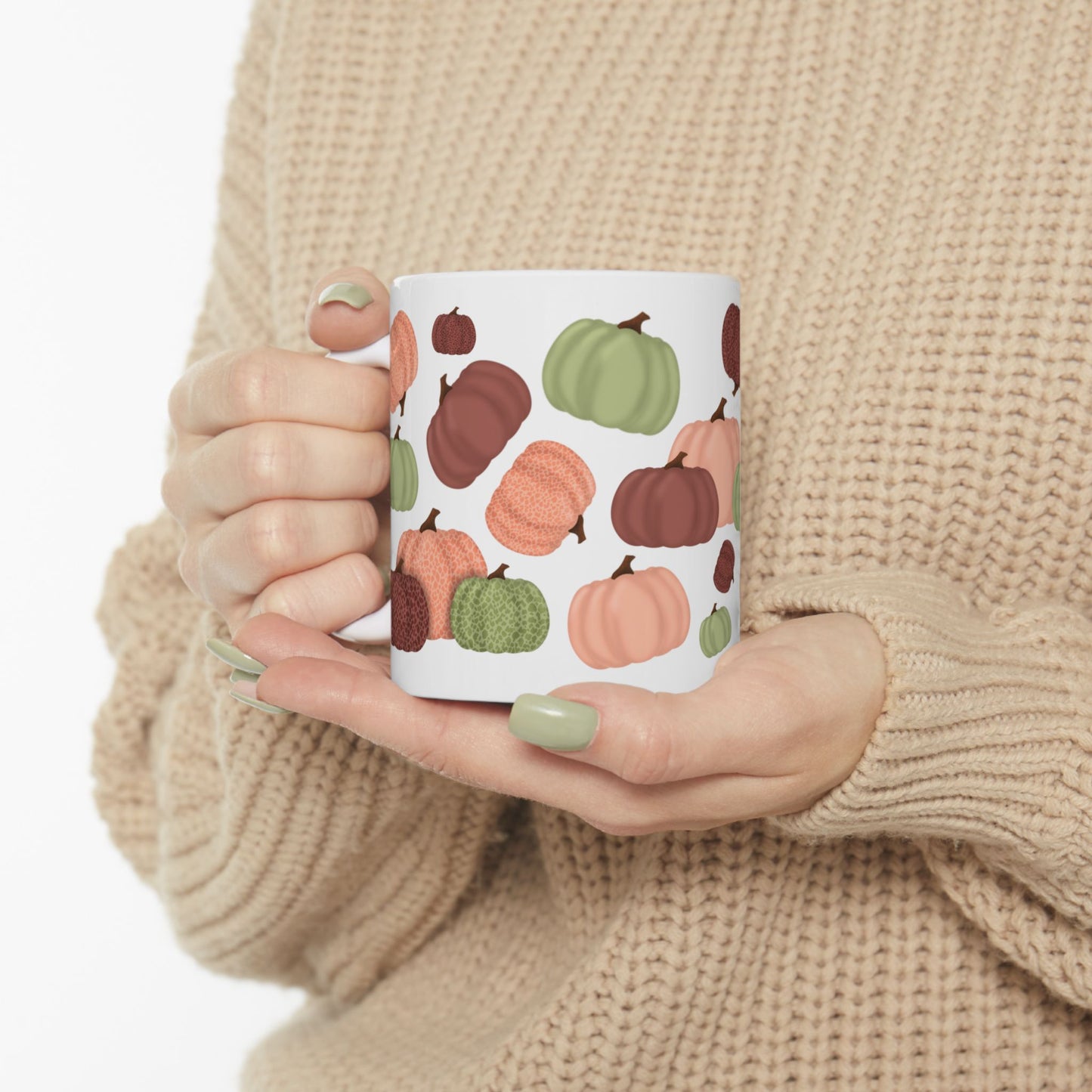 Pumpkin Pattern Ceramic Mug