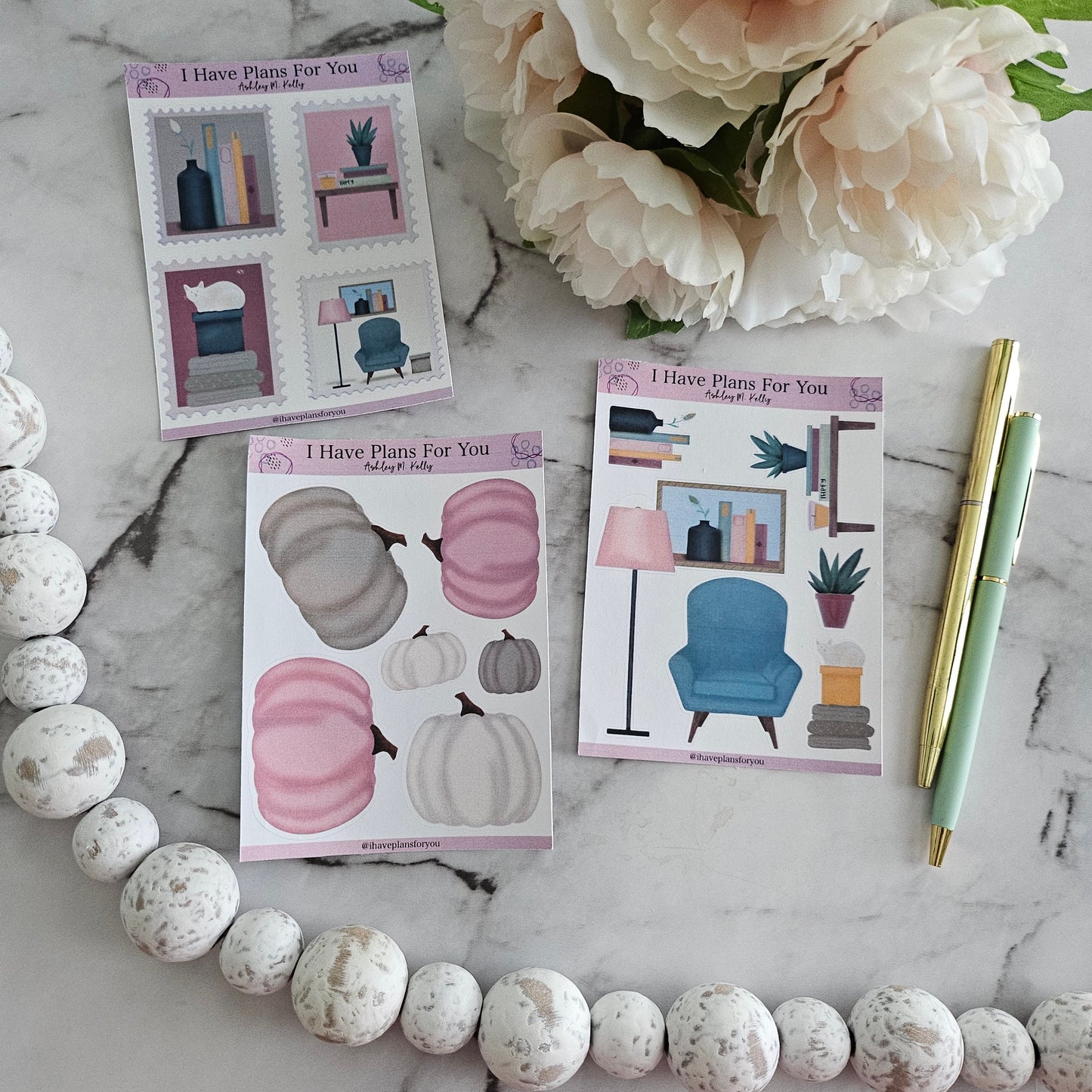 Antique Cozy Corner Deco Sticker Set