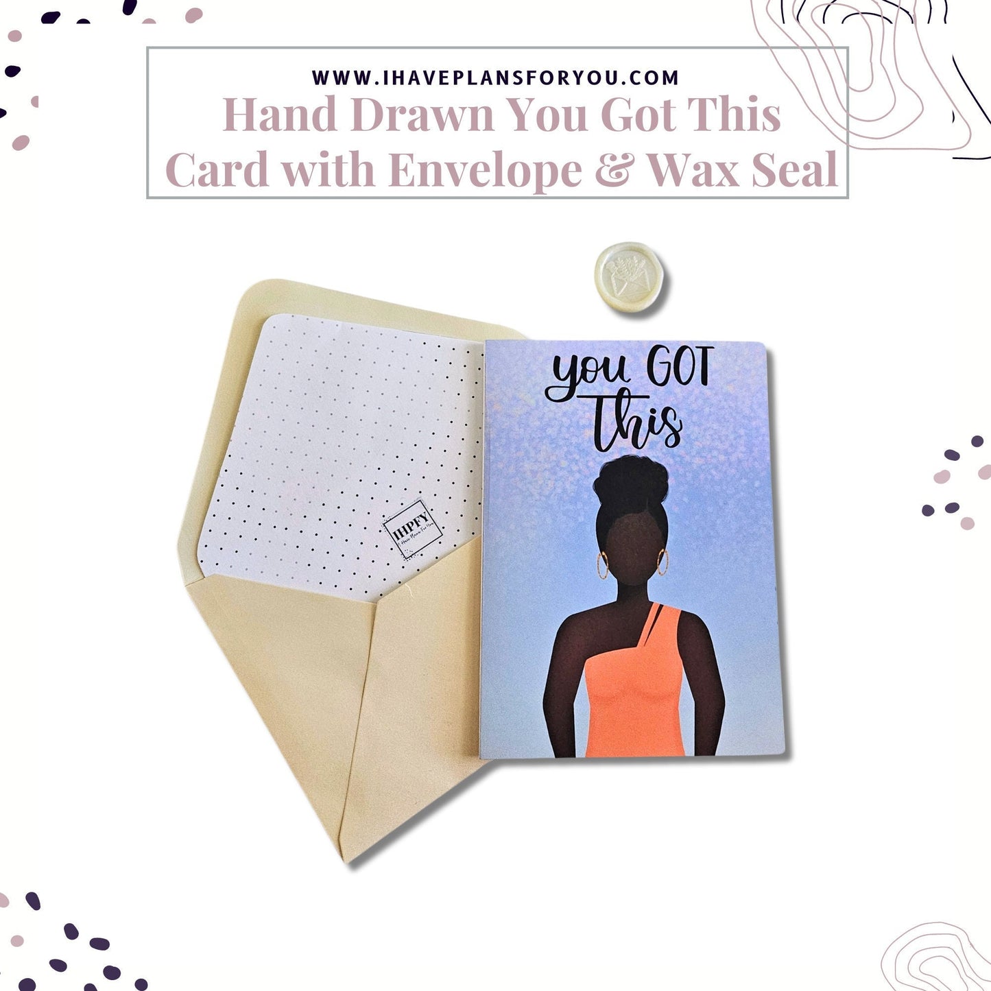 You Got This Confetti Girl Greeting Card