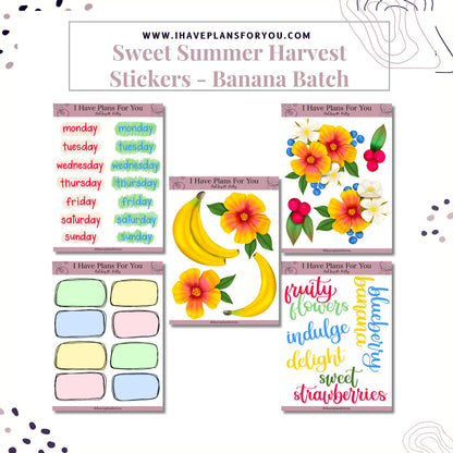 Sweet Summer Harvest Sticker Set