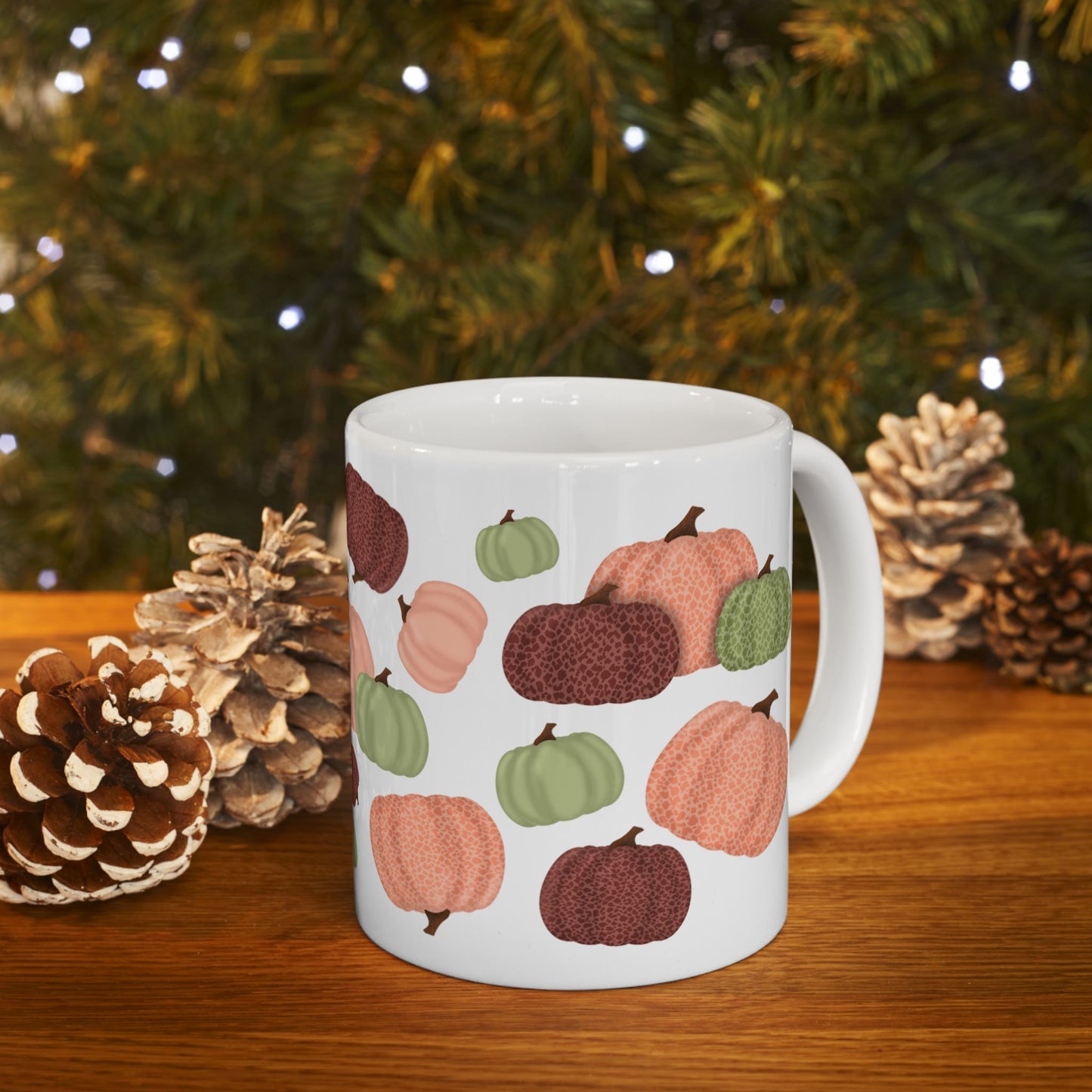 Pumpkin Pattern Ceramic Mug