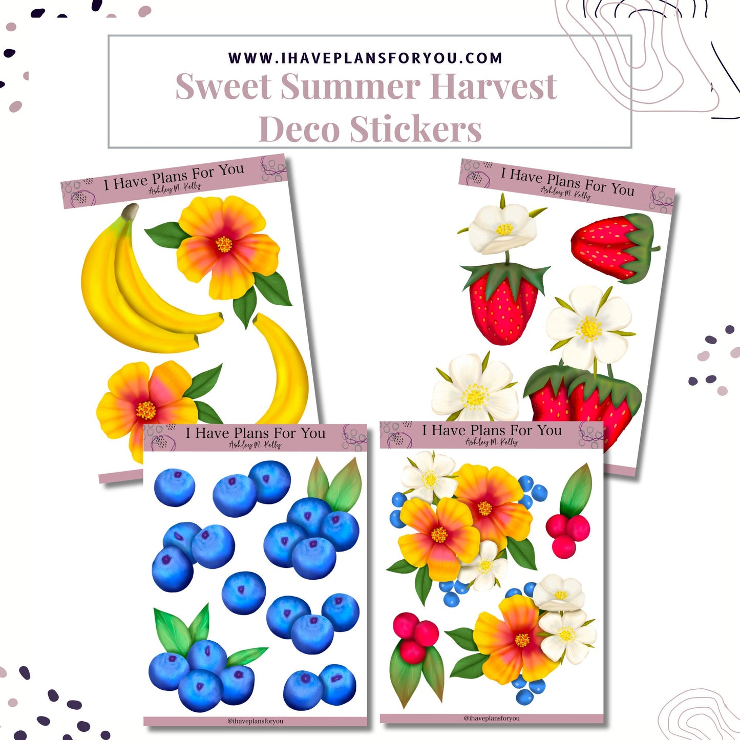 Sweet Summer Harvest Sticker Set
