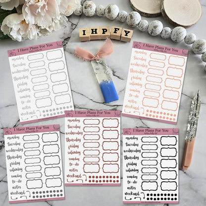Flourish & Function Stickers - Neutral