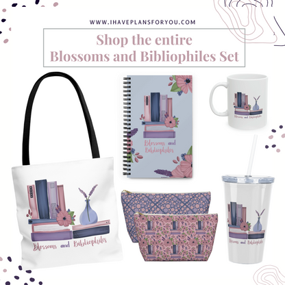 Books and Bibliophiles Diamond Pattern Accessory Pouch