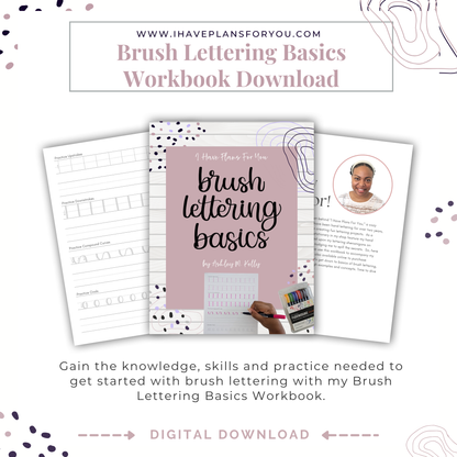 Brush Lettering Basics Workbook Download