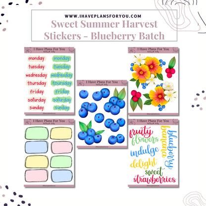 Sweet Summer Harvest Sticker Set