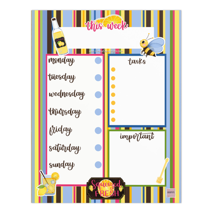 Bee Sweet Weekly Notepad