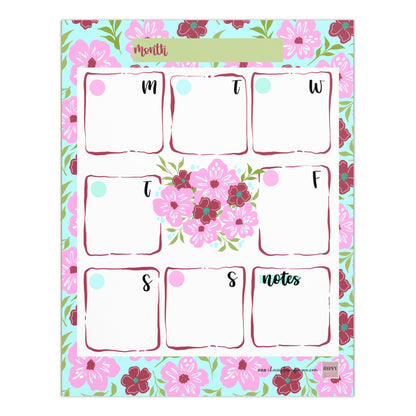 Floral Reverie Weekly Planner Pad