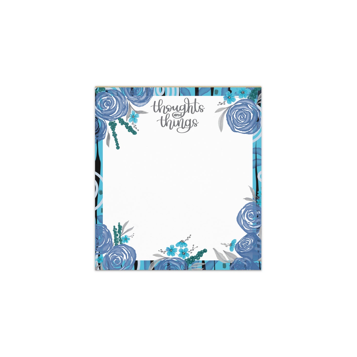 Floral Resilience Thoughts and Things Notepad