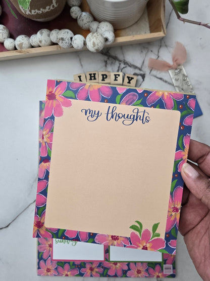 Berry Floral Burst Notepad