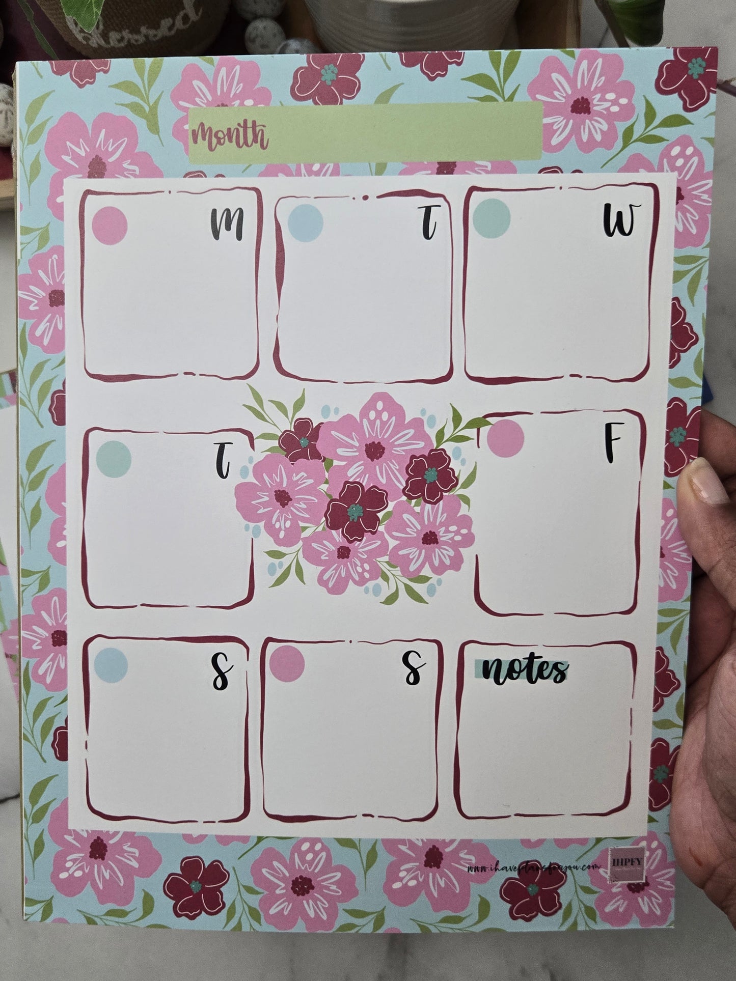 Floral Reverie Weekly Planner Pad