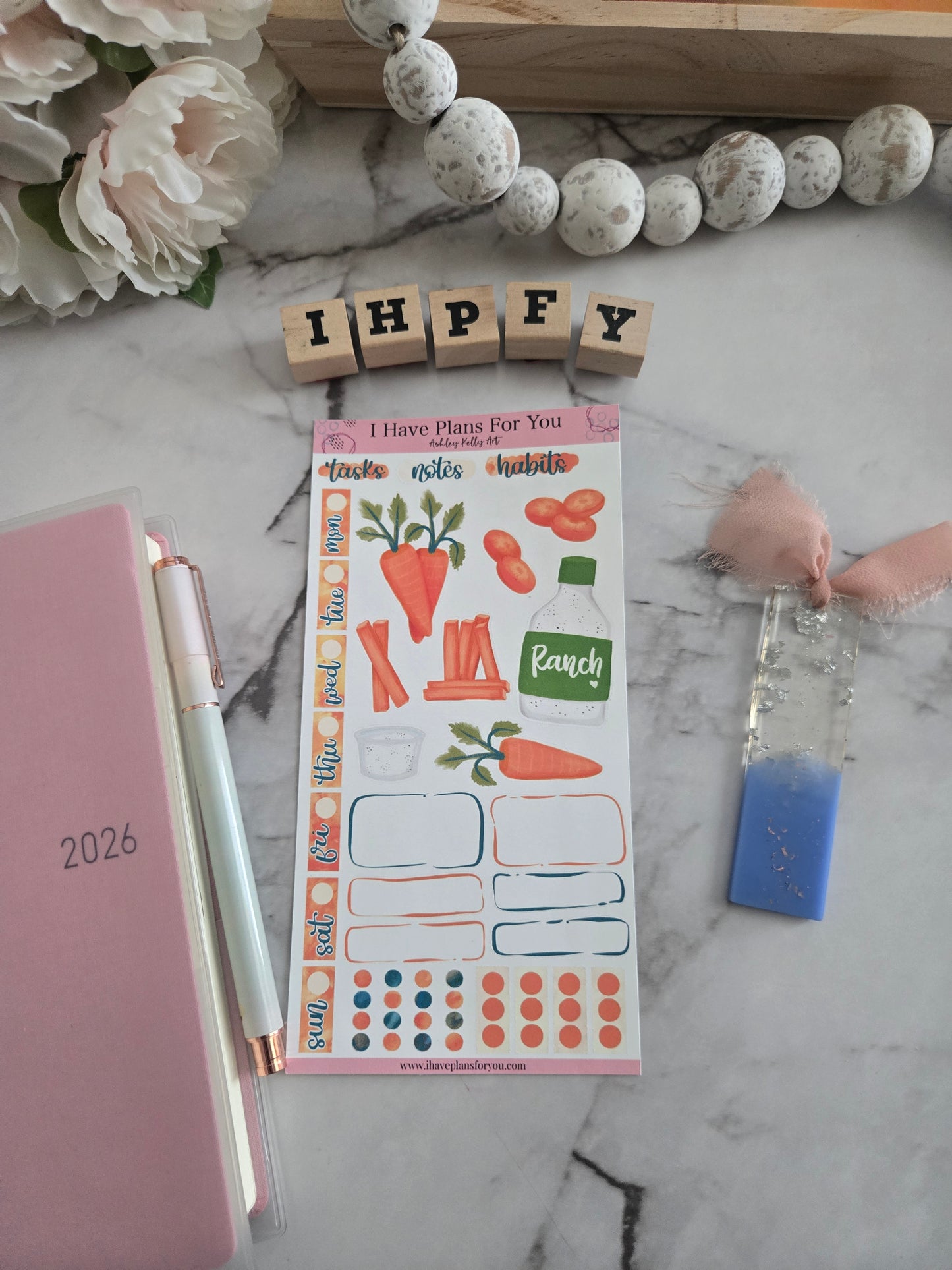 Carrot Snack Hobonichi Weeks Stickers